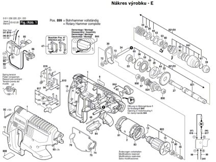 Aku vrtací kladivo GBH 24 V Bosch 0611256220