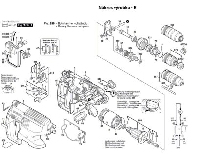 Aku vrtací kladivo GBH 24 VF Bosch 0611262220