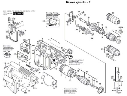Aku vrtací kladivo GBH 24 VFR Bosch 0611246703