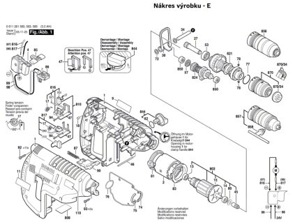 Aku vrtací kladivo GBH 24 VFR Bosch 0611261560
