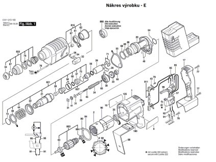 Aku vrtací kladivo GBH 24 VR Bosch 0611213103