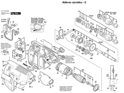 Aku vrtací kladivo GBH 24 VRE Bosch 0611225625