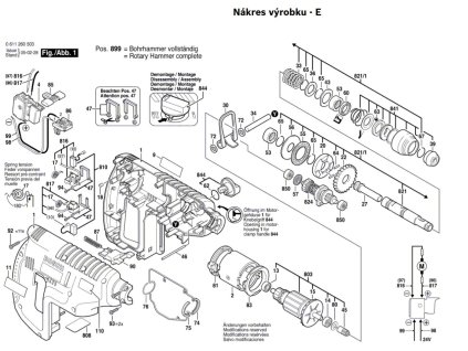Aku vrtací kladivo GBH 24 VRE Bosch 0611260503