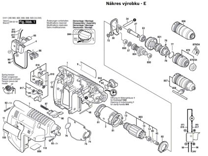 Aku Vrtací kladivo GBH 24 VFR Bosch 0611246560