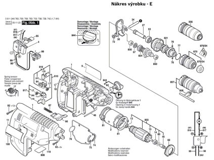 Aku Vrtací kladivo GBH 24 VFR Bosch 0611246760