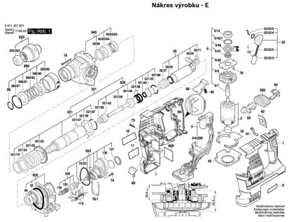 Aku Vrtací kladivo GBH 36 VF-LI Plus Bosch 3611J07051