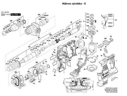 Aku Vrtací kladivo GBH 36 V-LI Plus Bosch 3611J06001