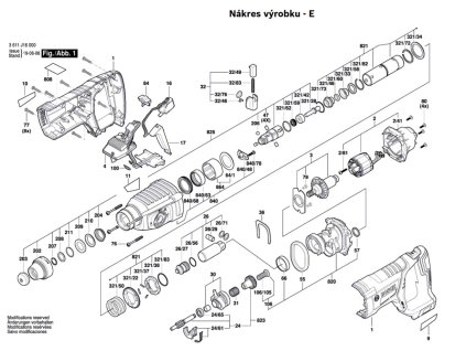 Aku Vrtací kladivo GBH 18V-26D Bosch 3611J16000