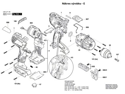 Aku vrtací šroubovák GSB 14,4 VE-EC Bosch 3601JF1200