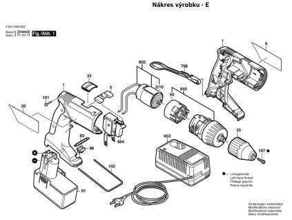 Aku vrtací šroubovák GSR 12 VPE-2 Bosch 0601946503