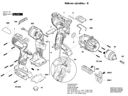 Aku vrtací šroubovák GSR 18 VE-EC Bosch 3601JF1100