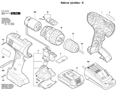 Aku vrtací šroubovák GSR 1800-LI Bosch 3601JA8301