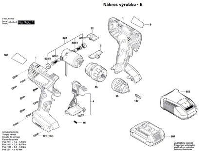 Aku vrtací šroubovák GSR 180-LI Bosch 3601JF8100
