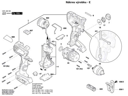 Aku vrtací šroubovák GSR 18V-110 C Bosch 3601JG0101