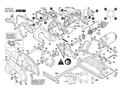 Okružní pila PKS 66 CE Bosch 0603331708