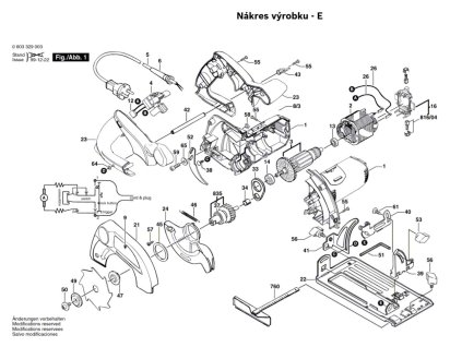 KOTOUČOVÁ PILA PKS 46 Bosch 0603329008