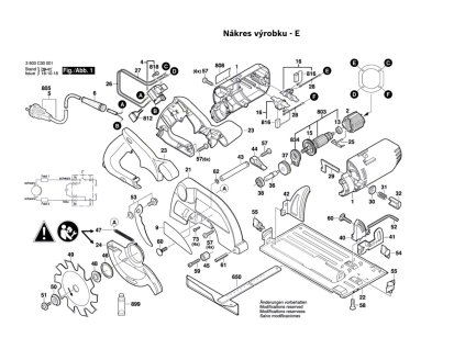 Okružní pila PKS 54 Bosch 3603C30021