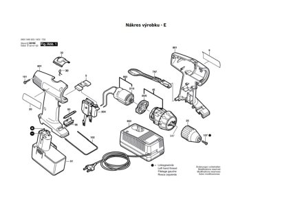 Aku šroubovák GSR 12 V Bosch 0601949503
