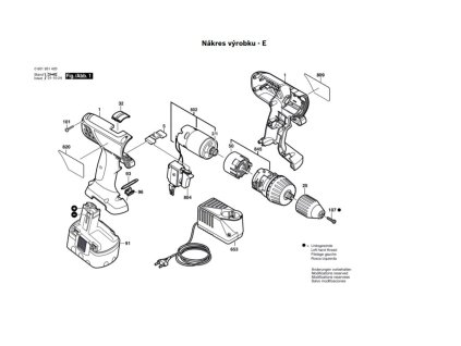 Aku šroubovák GSR 12 VE-2 Bosch 0601951520