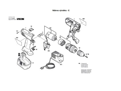 Aku šroubovák GSR 12 VE-2 Bosch 0601951555
