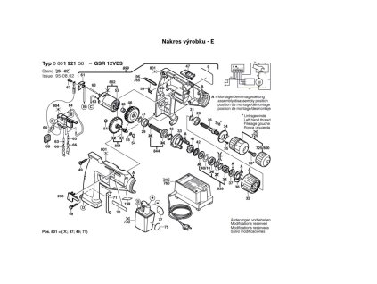 Aku šroubovák GSR 12 VES Bosch 0601921568