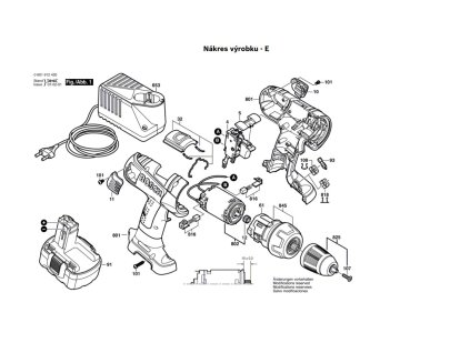 Aku šroubovák GSR 14,4 VE-2 Bosch 0601912420