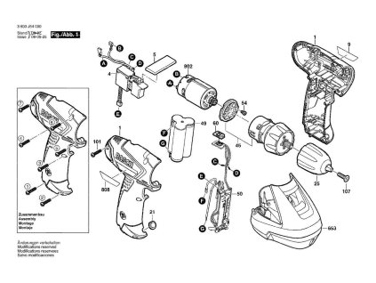 Aku vrtací šroubovák PSR 10,8 LI Bosch 3603J54000