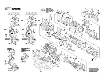 Aku Vrtací kladivo GBH 36 V-LI Bosch 3611J00R00