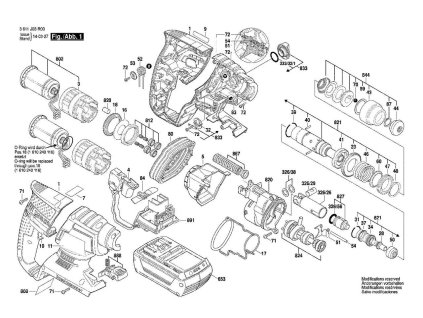 Aku Vrtací kladivo GBH 36 V-LI Bosch 3611J03R00