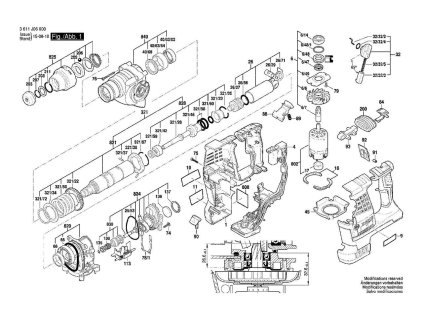 Aku Vrtací kladivo GBH 36 V-LI Bosch 3611J06000