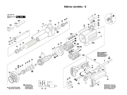Přímá bruska GGS 16 Bosch 0601209103