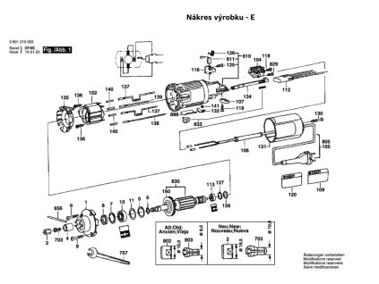 Přímá bruska GGS 27 Bosch 0601210008