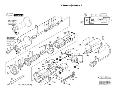 Přímá bruska GGS 27 LC Bosch 0601215708