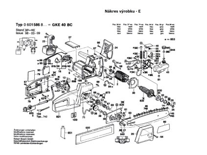 Řetězová pila GKE 40 BC Bosch 0601586808