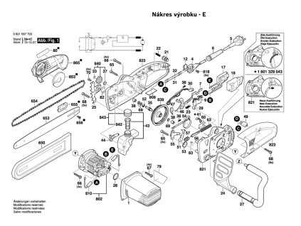 Řetězová pila GKE 40 BCE Bosch 0601597708