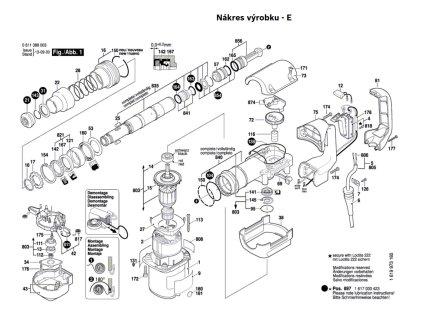 SEKACÍ KLADIVO GSH 388 Bosch 0611388008