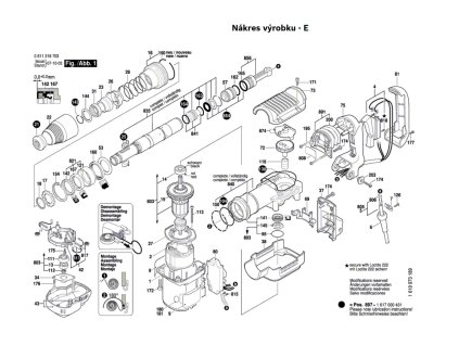 SEKACÍ KLADIVO GSH 5 E Bosch 0611318708