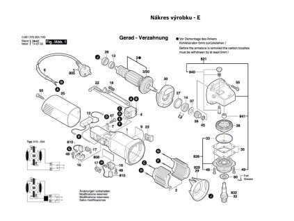 Úhlová bruska EHS 6-115 Bosch 0601375069