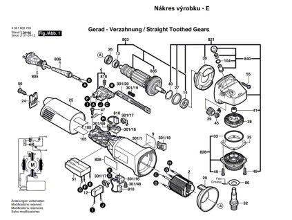 Úhlová bruska GWS 10-125 CE Bosch 0601803708