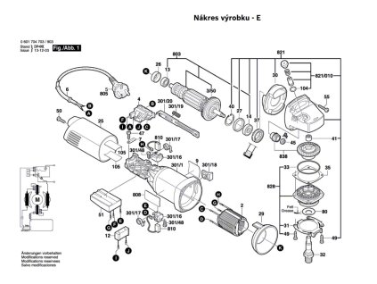 Úhlová bruska GWS 14-125 C Bosch 0601704708