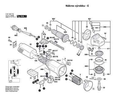 Úhlová bruska GWS 14-150C Bosch 0601806708
