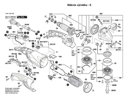 Úhlová bruska GWS 15-125 CIH Bosch 3601H30220