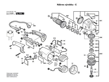 Úhlová bruska GWS 21-230 H Bosch 0601852008