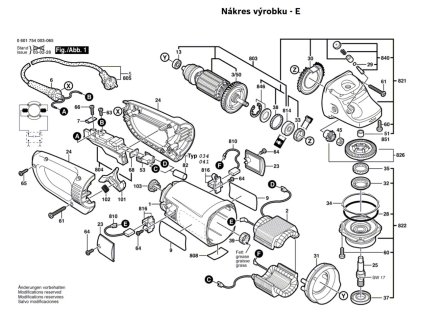 Úhlová bruska GWS 23-230 Bosch 0601754008