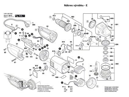 Úhlová bruska GWS 24-180 JBV Bosch 0601853G08