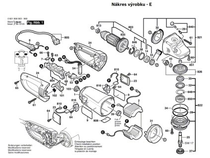 Úhlová bruska GWS 26-230 JB Bosch 0601856908