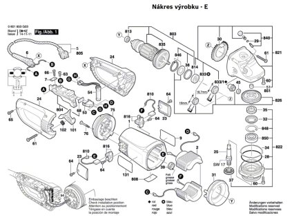 Úhlová bruska GWS 26-230 JBV Bosch 0601856G08