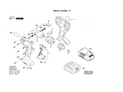 Aku příklepový šroubovák GSB 140-LI Bosch 3601JF8200