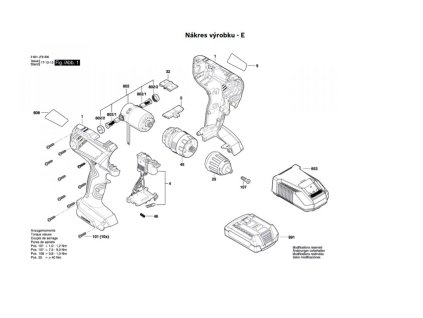 Aku příklepový šroubovák GSB 180-LI Bosch 3601JF8300