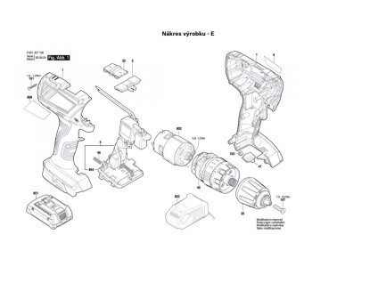 Aku příklepový šroubovák GSB 18V-28 Bosch 3601JE7101